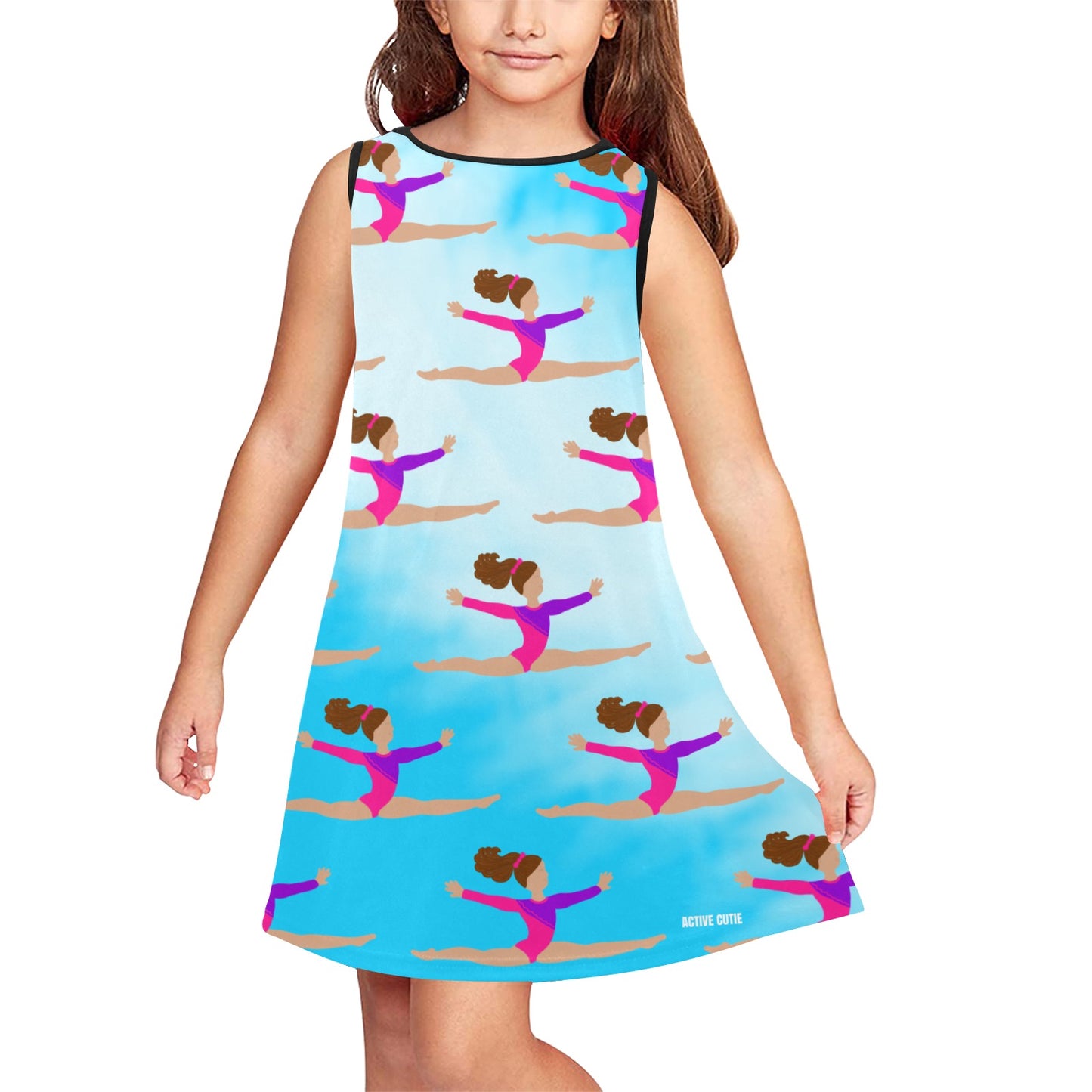Active Cutie Gymnastics Kid's Dress (PICK YOUR SKIN TONE)