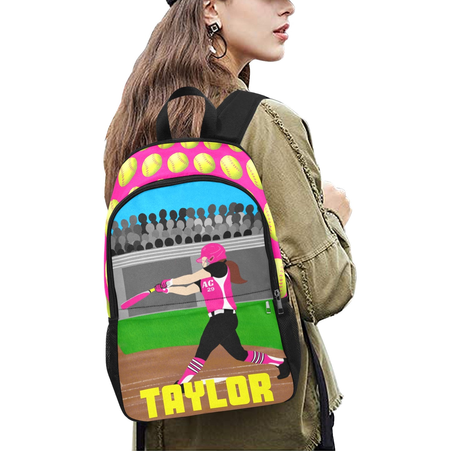 Active Cutie Softball Backpack (PICK YOUR SKIN TONE)