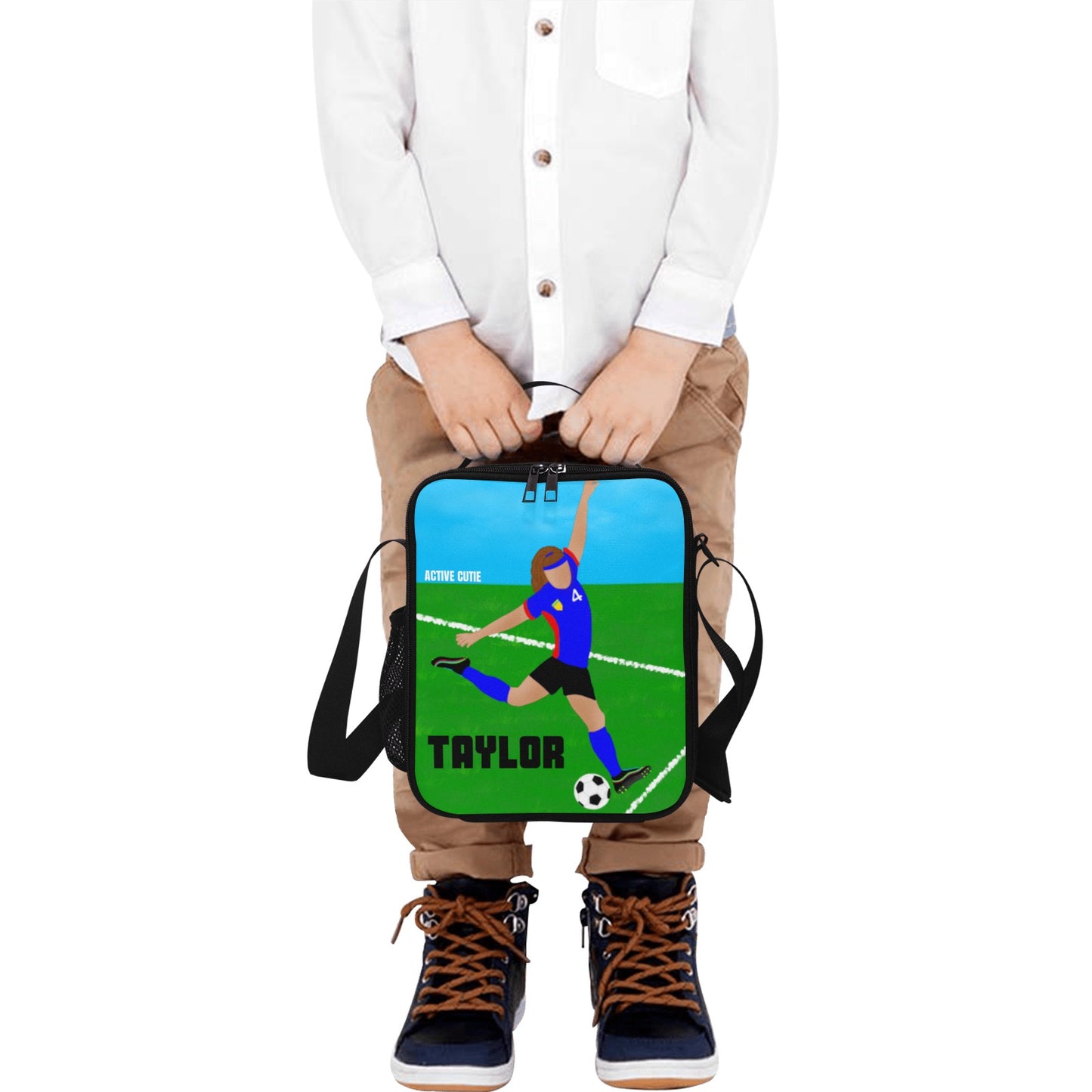 Active Cutie Soccer Lunch Bag (PICK YOUR SKIN TONE)
