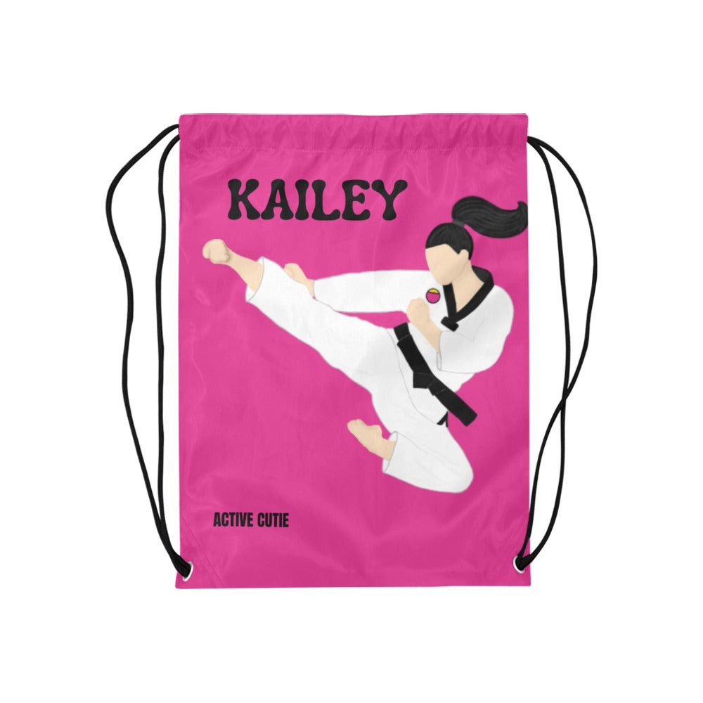 Active Cutie Martial Arts Taekwondo Drawstring Bag (PICK YOUR SKIN TONE)